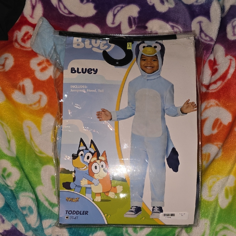 Spirit Bluey Toddler Costume - Light Blue and Navy